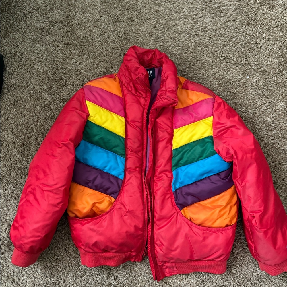 Vintage GAP Rainbow Puffer Jacket